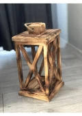 Decolove Dekoratif Ahşap Yakma Fener (TEŞHİR) - 1