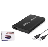 HADRON HDX1758 HDD KUTUSU USB2.0 METAL SATA 2.5" SİYAH - 1
