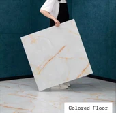 Renkli Duvarlar 60cm X 60cm 1 Adet Yapışkanlı Yer Zemin ve Duvar Kaplama Paneli Arkası Kauçuklu Floor Pvc 31P thumbnail 3