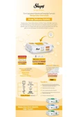 sleepyeasy clean yüzey temizlik havlusu 100 lü 4 paket (400 yaprak) ipek makyaj temizlik pedi hediye - 3