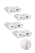 sleepyeasy clean yüzey temizlik havlusu 100 lü 4 paket (400 yaprak) ipek makyaj temizlik pedi hediye - 1