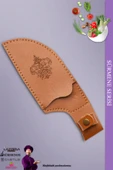 Sürmene Serisi Outdoor Bıçak Kamp Bıçağı Mutfak Şef Bıçak Bıçağı Deri Kılıflı Siyah (Out-014) - 2