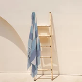 Homedius %100 Pamuk American Desenli Püsküllü Peştemal Banyo Plaj Havlusu - 100x180 cm  Yeşil 100x180 - 6