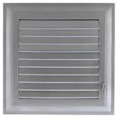 Menfez Banyo Wc Tuvalet Havalandırma Plastik Panjur 30x30 CM Gri Renk - 4