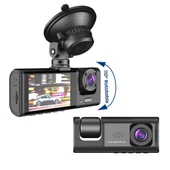 QASUL 3 Kameralı  2 inç Lcd Ekranlı Gece Görüşlü G-sensör Geri Görüş  Güvenlik Kamerası - 2