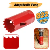 Gfb Bi Metal Panç Ø 22 mm Delik Açma Alçıpan Ahşap Pvc Delme Testeresi Adaptörsüz 1 Adet thumbnail 1