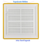 Menfez Banyo Wc Tuvalet Havalandırma Plastik Panjur 40x40 CM Beyaz Renk - 4