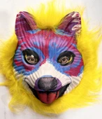 Sarı Saçlı Sevimli Köpek Maskesi Mega Peluş 35 No - 1