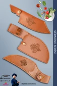 Sürmene Serisi Mutfak Kamp Şef Bıçak Seti Et Ekmek Salata Kamp Şef Bıçağı 3 Lü Set Kahve ( Mft-033) - 2