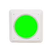 Slim Flat kare Sıva üstü Led Havuz Aydınlatma Ampülü lamba Yeşil 230mm x H33mm 30W - 1