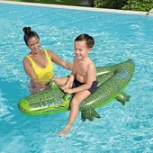 Bestway Şişme Timsah Tutunmalı Deniz Yatağı Plaj Aksesuar Oyuncak thumbnail 2