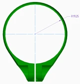 Byr3D Bisikletin Ön Çamurluğunu Takmak Için Kelepçe. 3D850181 Sadece Plastik Aparattır thumbnail 4