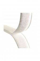 Beyaz Cırt Cırtlı Bant 5 Metre 2 Çift Taraflı Amerikan Fermuarı 2 Cm Genişlik Cırt Bant - 5