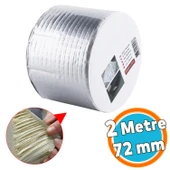 İzolasyon Ses Su Yalıtım Tamir Çamur Bant Çatı Sakız Bandı Gri 72 mm x 2 Metre 1 Adet - 1
