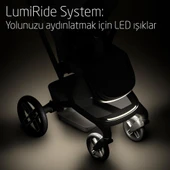 Maxi-Cosi Fame Led Işıklı Entegre Telefon Şarj Üniteli Premium Bebek Arabası Twillic Green - 4