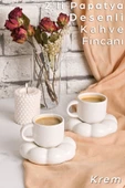 ARVALE Papatya Tasarımlı Kahve Fincanı 95 ml - Modern ve Şık Sunum | 2 Adet - 1