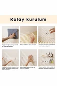ARVALE 2 Adet Pleksi Hayalet Raf | Banyo Mutfak Düzenleyici Kendinden Yapışkanlı Vidalı Raf - 40 Cm - 4