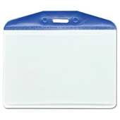 MAPİ PVC KART POŞETLERİ (KARE) MAVİ ŞERİTLİ 10 LU BLİSTERLI - 1