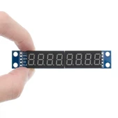 MAX7219 8 Bit Hane Kırmızı 7 Segment Ekran  0.36 İnch Saat Seri Haberleşme Dijital Gösterge Display Alarm 8 Dijit Alfanümerik Rakam Zaman Sıra Miktar Panel Metre Endüstriyel Medikal Cihaz thumbnail 2