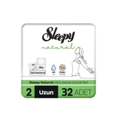 Sleepy Natural Ultra Hassas Günlük Ped Uzun 32 Adet thumbnail 2