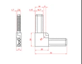 Byr3D Cibinlik Köşesi 3D843847 Sadece Plastik Aparattır thumbnail 1