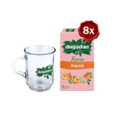 Doğadan Form Çay Kayısılı 20'li x 8 ve Doğadan Cam Bardak Hediyeli - 1