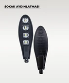 200W Sokak Aydınlatması 6500K Beyaz Işık (220V) IP65 - 3