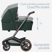 Maxi-Cosi Fame Yatış Pozisyonu Ayarlanabilir Ekstra Geniş 0-9 kg Portbebe Twillic Green - 4
