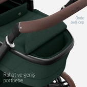 Maxi-Cosi Fame Yatış Pozisyonu Ayarlanabilir Ekstra Geniş 0-9 kg Portbebe Twillic Green - 7