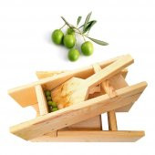 Çam Ağacından Doğal El Yapımı Zeytin Kırma Makinesi (2 Adet) - 1