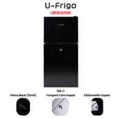 U-Frigo 108 Lt 12-24v Marin/karavan Kompresörlü Buzdolabı Temperli Cam Kapak Limited Edition Siyah - 1