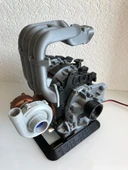Byr3D Mazda Rx7 Wankel Rotary Motor 13B-Rew İçin Ekran Standı By Ericthepoolboy T4061827 Sadece Plastik Aparattır - 1