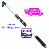 Powerex Carrera MLK 2,40 m. 75 - 150 gr. Atarlı Uzun Sap Teleskopik Olta Kamışı - 1