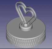 Byr3D Dönen Kalp Dekorasyonu T4545565 Sadece Plastik Aparattır thumbnail 1