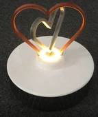 Byr3D Dönen Kalp Dekorasyonu T4545565 Sadece Plastik Aparattır thumbnail 4