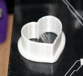 Byr3D Kalp Şeklinde Şeker Kurabiye Kesici T3429057 Sadece Plastik Aparattır - 2