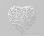 Byr3D Kalp Şeklinde Küpeler/Kolye T4582307 Sadece Plastik Aparattır - 2