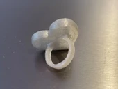Byr3D Çocuk Kalpli Yüzük T5864605 Sadece Plastik Aparattır - 1