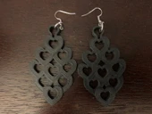 Byr3D Küpe Etrafındaki Kalpler T3155840 Sadece Plastik Aparattır - 1