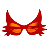 Kırmızı Renk Bıyık Tasarımlı Kedi Gözlüğü 19x11 Cm - 1