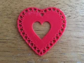 Byr3D Kalp Bardak Altlığı Peçete Sevgililer Günü T1313093 Sadece Plastik Aparattır - 1