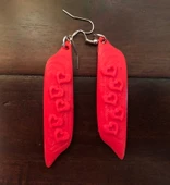 Byr3D Sevgililer Günü, Kalp Küpe T2782288 Sadece Plastik Aparattır - 1