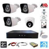 ARNA 1 İÇ 3 DIŞ 3.6 MM LENS 2MP 1080P 4 KAMERALI 500 GB HDD DAHİL GÜVENLİK SETİ - ST213500 - 1