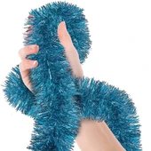 Parti İçin Sim Süs 2 Metre Uzunluk 8 Cm Genişlik Açık Mavi Renk İthal - 1
