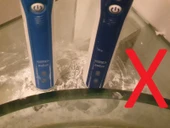Byr3D 'Sevgi Ve Barış' İkili Oral B Damlama Tepsili Diş Fırçası Tutucusu T3929079 Sadece Plastik Aparattır - 2