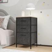 Çocuk 3 Çekmeceli Orta Boy Komodin Sehpa Füme 1602 - 1