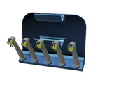 Byr3D 5 Fırça Ve 2 Aparat Için Oral B Tutucu T5191974 Sadece Plastik Aparattır - 1