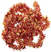 Kırmızı Altın Renk 4 Cm Genişlik Garland Çift Renk Sim Süs 180 Cm - 1