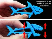 Byr3D Sharkz... Isıran Hareketli Çenelere Sahip Eğlenceli, Çok Amaçlı Klipsler / Tutucular / Mandallar! T910216 Sadece Plastik Aparattır thumbnail 3