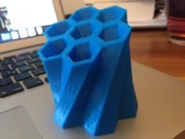 Byr3D Kalem Tutucu - Eğik Bal Tarak Tasarımı T592257 Sadece Plastik Aparattır - 3